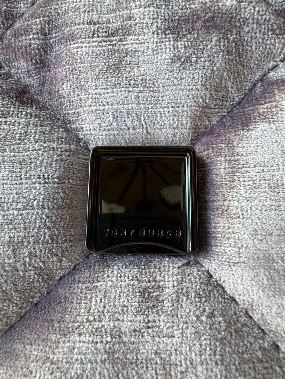 Tory Burch Quilted Velvet Shoulder Bag in Lavender Mist